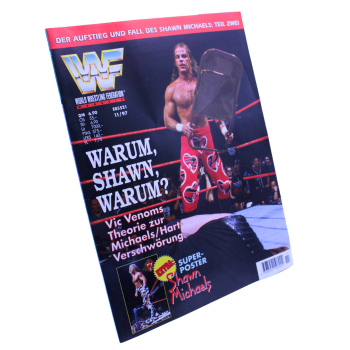 WWF Magazin Nr. 11 (1997) – Ehapa Verlag | Shawn Michaels Poster | Wrestling Vintage